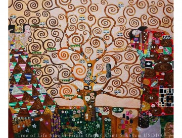  klimt pintura art%c3%adstica - Friso Stoclet Árbol de la Vida Gustav Klimt 20x24 pulgadas USD68